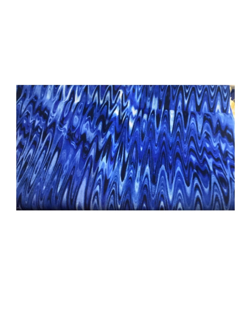 Monochromatic Blues IKat Pattern Cotton Fabric